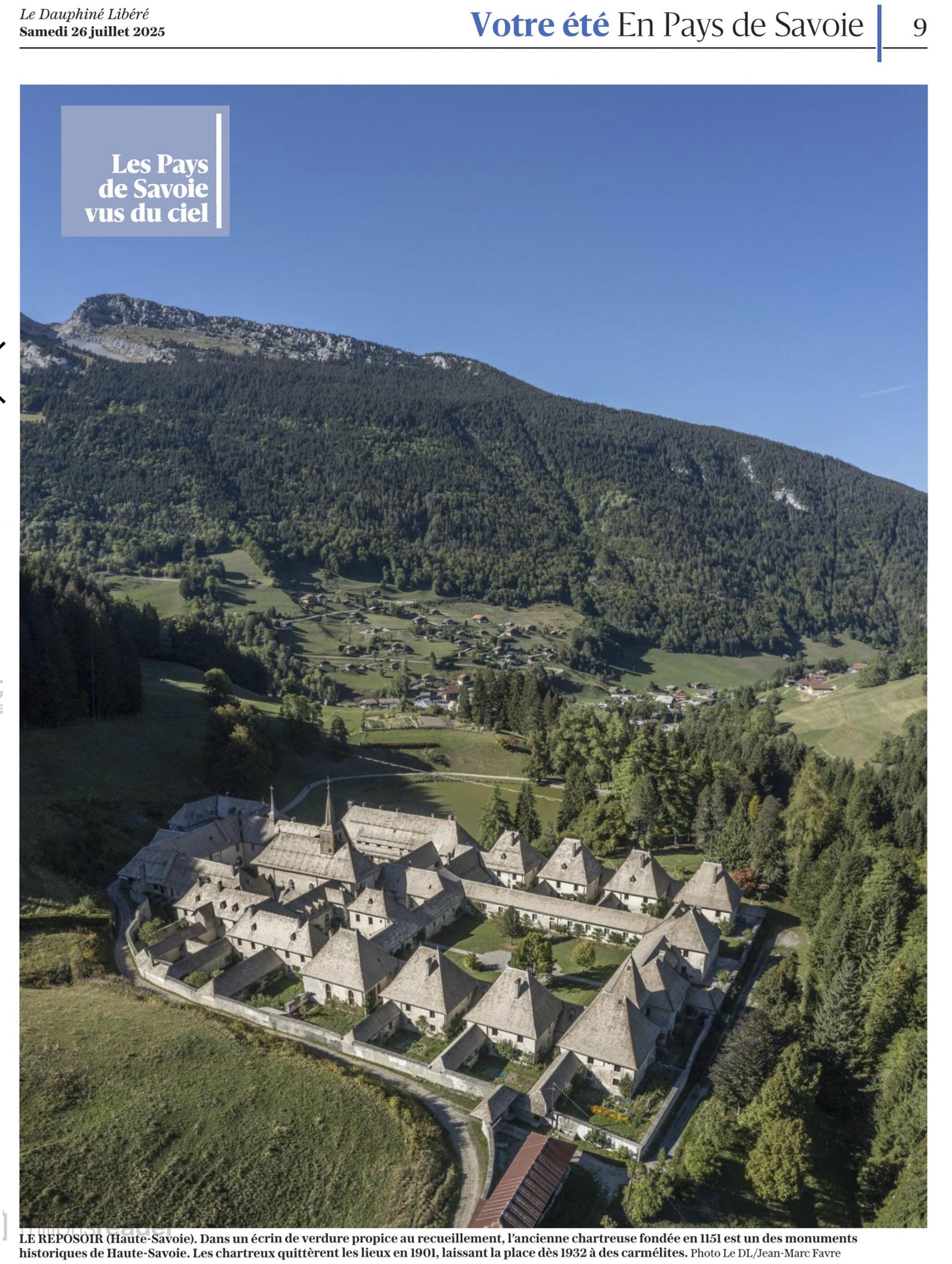 Le Dauphiné Libéré - Vue du ciel Haute-Savoie