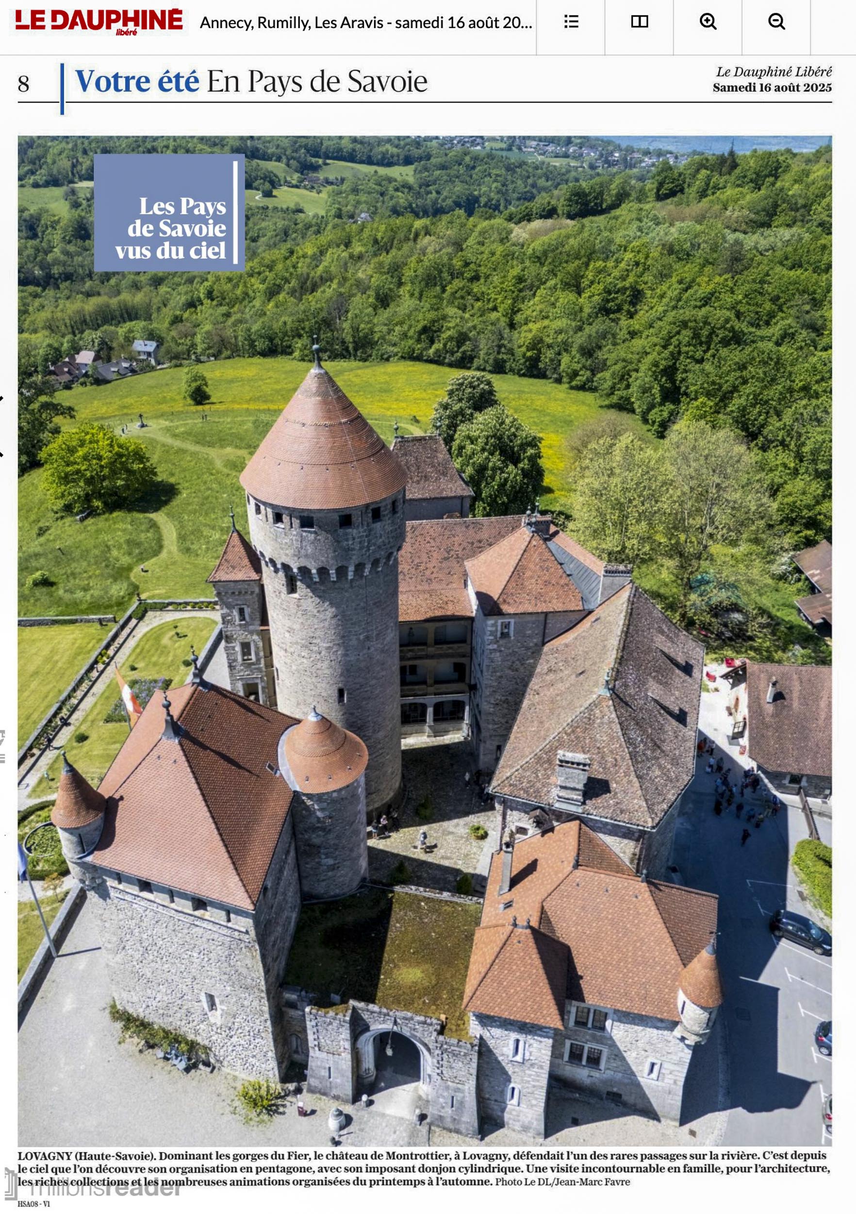Le Dauphiné Libéré - Vue du ciel Haute-Savoie